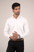 Full Sleeve Men's Formal Shirt - White