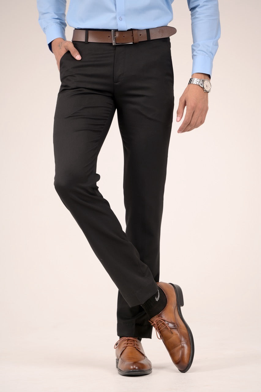 Classic Fit Men’s Formal Trouser - Black
