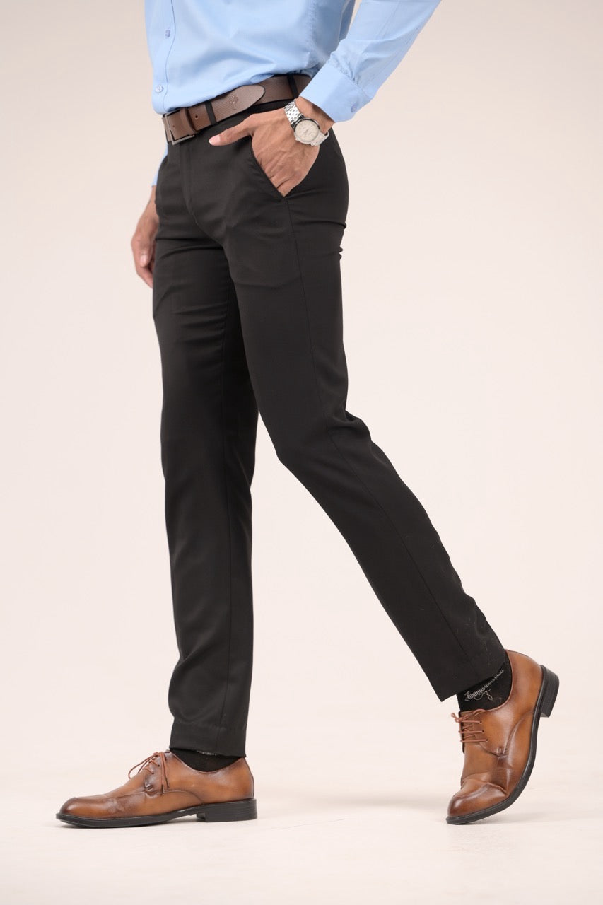 Classic Fit Men’s Formal Trouser - Black