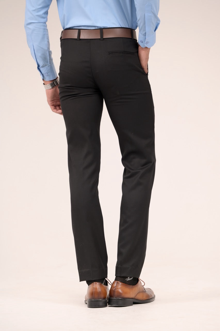 Classic Fit Men’s Formal Trouser - Black