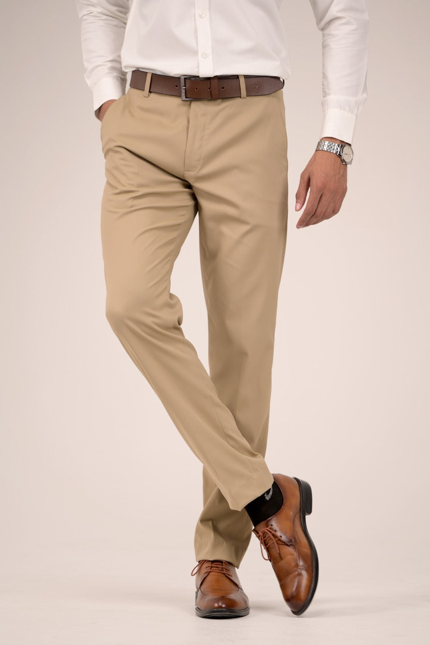 Classic Fit Men’s Formal Trouser - Brown