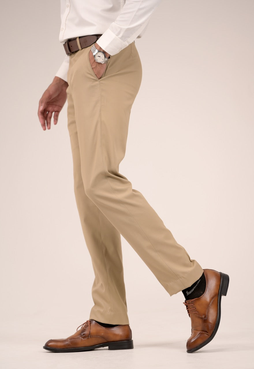Classic Fit Men’s Formal Trouser - Brown