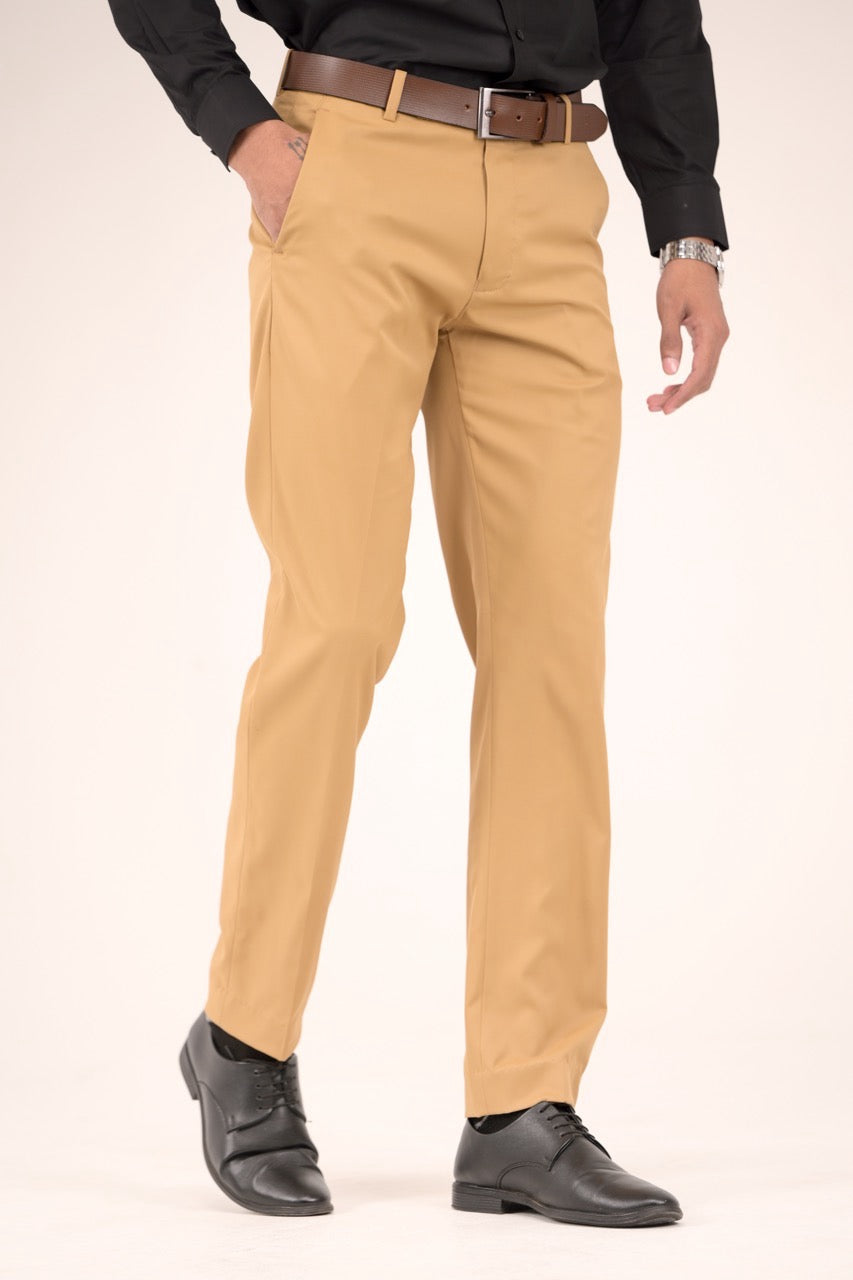 Classic Fit Men’s Formal Trouser - Camel
