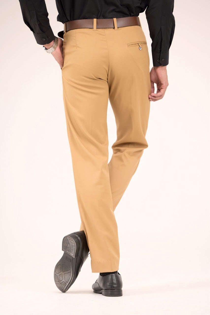 Classic Fit Men’s Formal Trouser - Camel