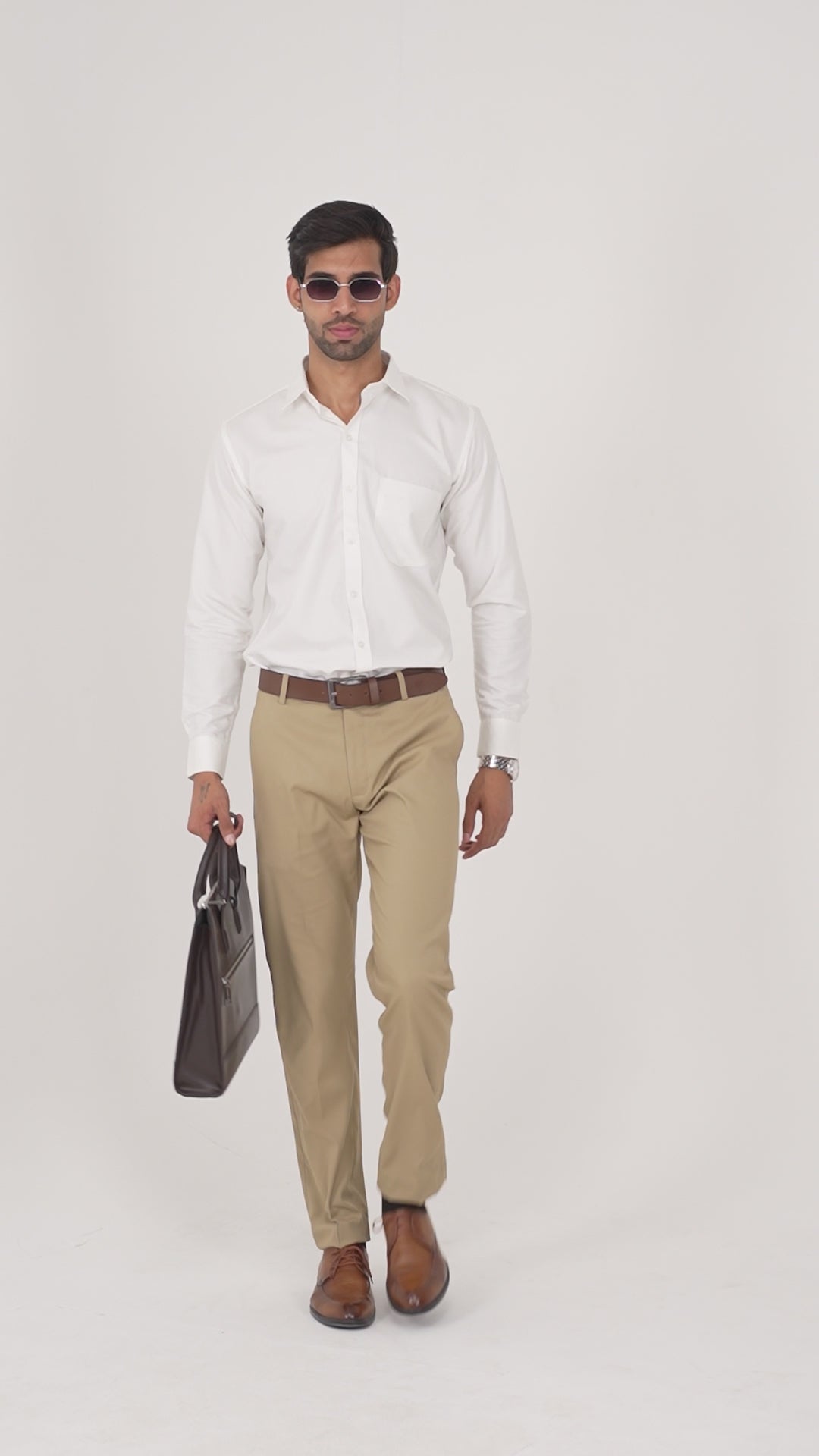 Classic Fit Men’s Formal Trouser - Brown