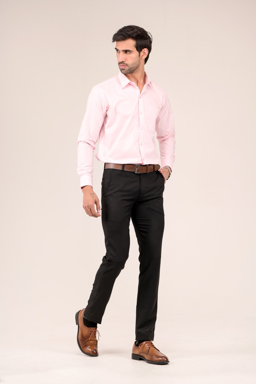 Full Sleeve Men's Formal Shirt - Pink